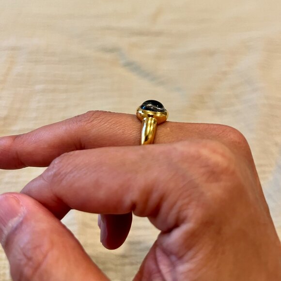 Apse Big Mood Ring in Gold Plated Sterling Silver - Picture 5 of 5